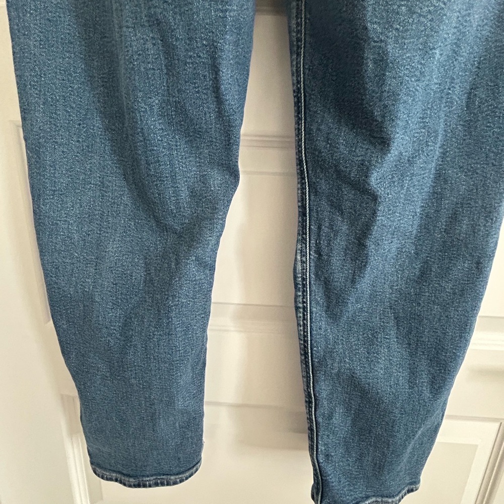 American Eagle Mom Ripped Straight Jeans Blue Size 16 - Picture 13 of 15